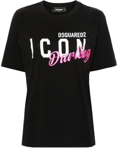 DSquared² Icon Darling Tシャツ - ブラック