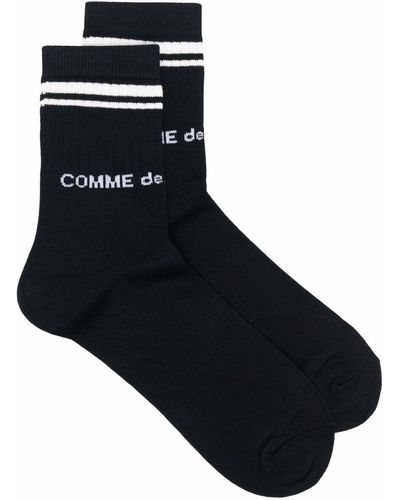 Comme des Garçons Logo-print Socks - Black