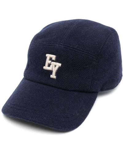 Eleventy Logo-embroidered Baseball Cap - Blue