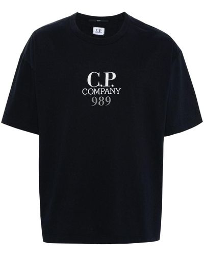 C.P. Company T-shirt Met Geborduurd Logo - Zwart