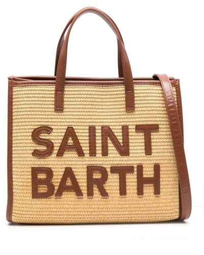 Mc2 Saint Barth Medium Vivian Straw Tote Bag - Naturel