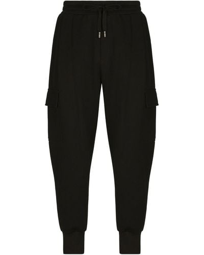 Dolce & Gabbana Cargohose aus Jersey - Schwarz