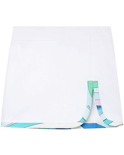 Emilio Pucci Vivara Print Miniskirt - White