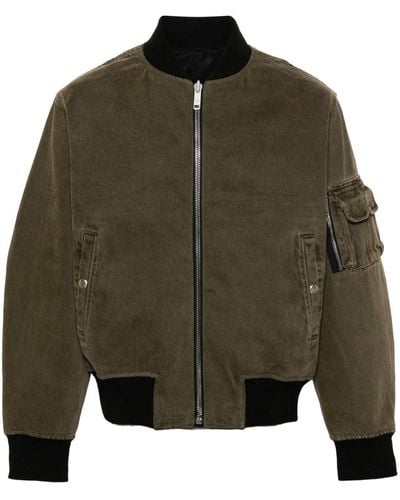 Givenchy Chaqueta bomber reversible con logo - Verde