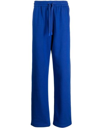 Off-White c/o Virgil Abloh Diag-stripe Embroidered Track Trousers - Blue