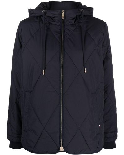 Tommy Hilfiger Gefütterte Kapuzenjacke - Blau