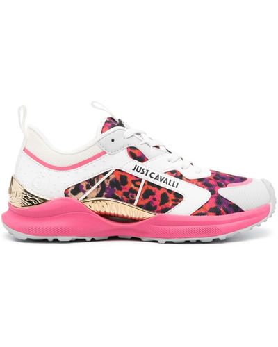 Just Cavalli Logo-print Sneakers - Pink