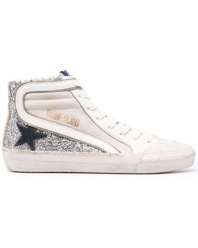 Golden Goose Star-patch Lace-up Sneakers - White