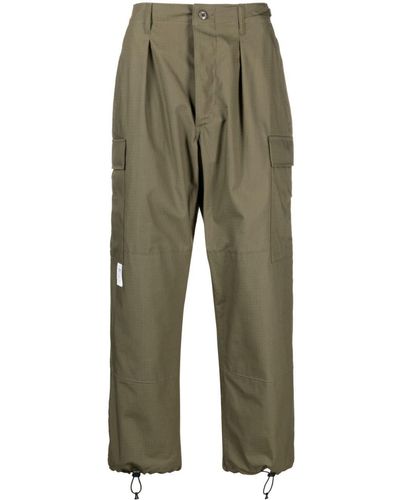 WTAPS Straight-leg Cotton Cargo Pants - Green