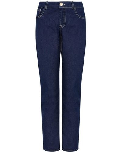 Emporio Armani Straight Jeans - Blauw