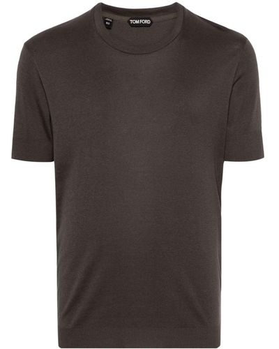 Tom Ford Camiseta a rayas - Negro