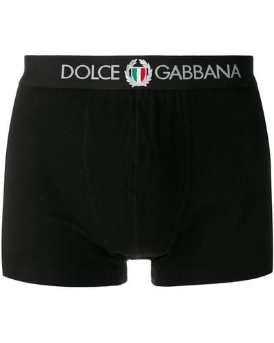 Dolce & Gabbana Shorts mit Logo-Stickerei - Schwarz