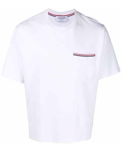 Thom Browne Rwbストライプ Tシャツ - ホワイト