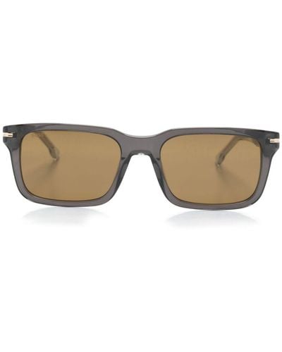 BOSS Ombré-effect Square-frame Sunglasses - Grey