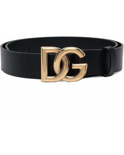 Dolce & Gabbana Cinturón con hebilla DG - Negro