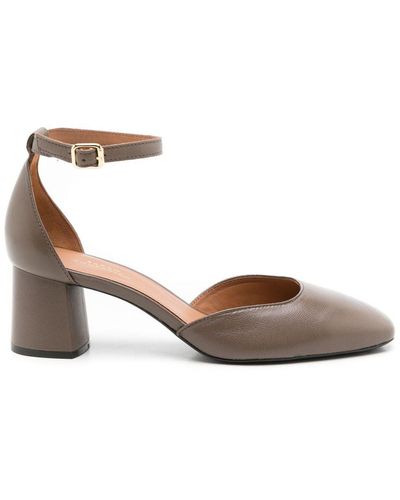 Sarah Chofakian Florence 55mm Ankle-strap Sandals - Brown