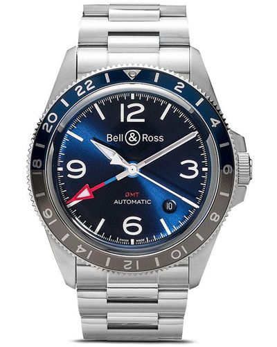 Bell & Ross Br V2-93 Gmt 41mm 腕時計 - ブルー