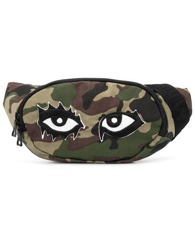 Haculla Hac Eyes Camouflage Belt Bag - Green
