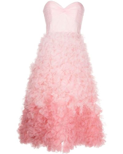 Marchesa グラデーション ドレス - ピンク