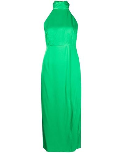 Kitri Gwen High-shine Finish Dress - Green