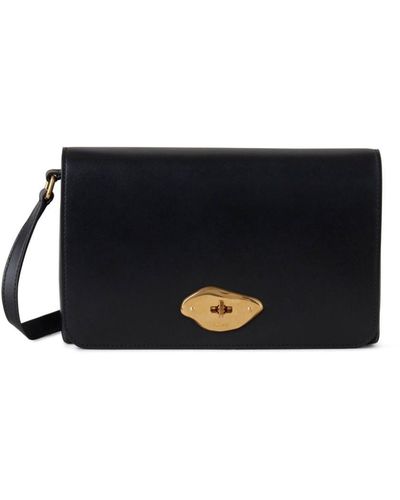 Mulberry Lana Leather Shoulder Bag - Black