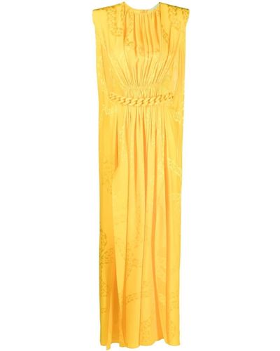 Stella McCartney Kleid mit Kettenborten - Gelb