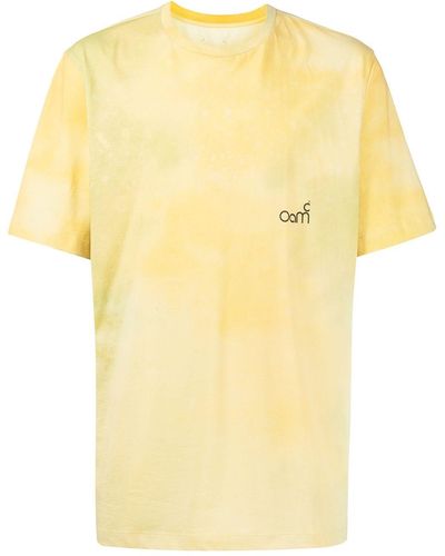 OAMC T-shirt à logo imprimé - Jaune