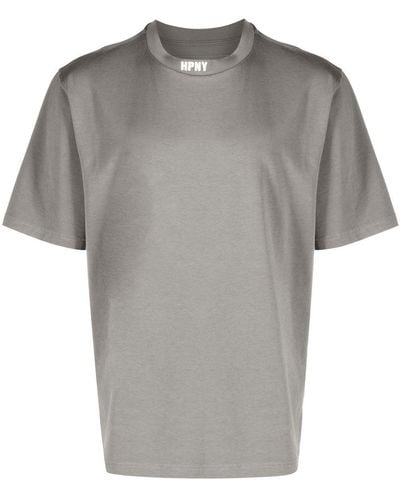 Heron Preston T-Shirt mit Logo-Patch - Grau