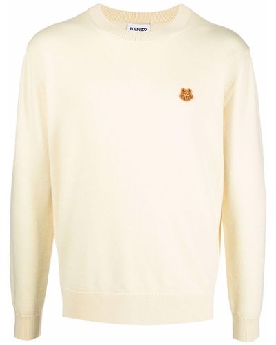 KENZO Pullover mit Tiger-Patch - Natur