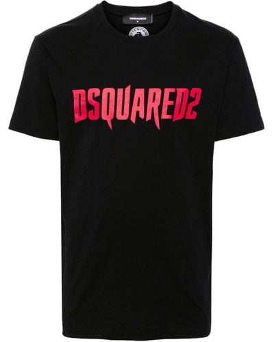 DSquared² Logo-print cotton T-shirt - Schwarz