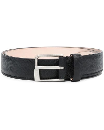 Maison Margiela Buckled Leather Belt - Black
