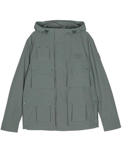 Belstaff Castmaster Hooded Cargo Jacket - Grey