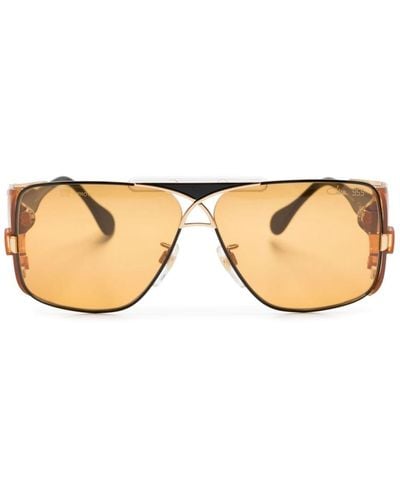 Cazal 955 Wraparound-frame Sunglasses - Natural