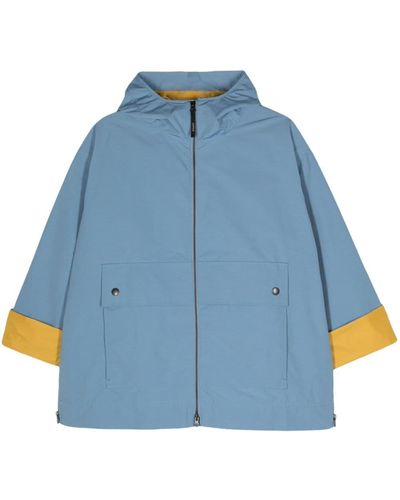 Aspesi Chaqueta Hennie con capucha - Azul