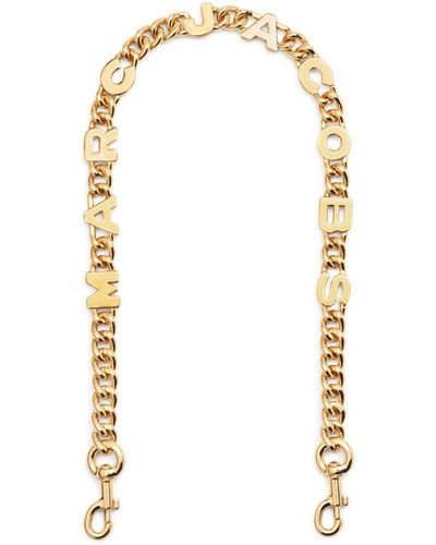 Marc Jacobs The Logo Chain-link Shoulder Strap - White