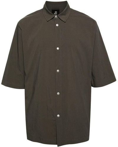 Thom Krom Short-sleeve Poplin Shirt - Black
