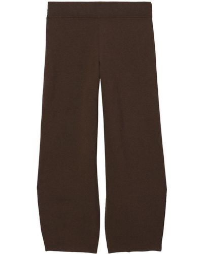 Proenza Schouler Straight-leg Knitted Trousers - Brown