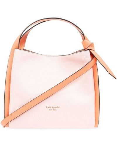 Kate Spade Medium Knott Leather Tote Bag - Pink