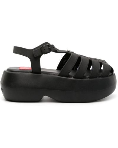Love Moschino Caged Platform Sandals - Black