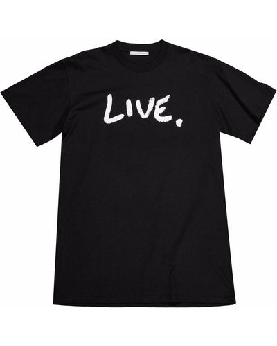 Christopher Kane Slogan-print T-shirt Dress - Black