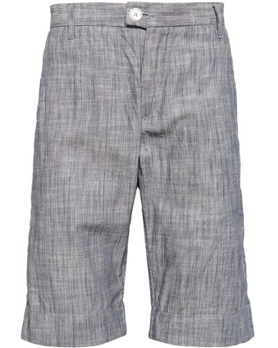 Private Stock The Duke Pinstripe-pattern Shorts - Grey