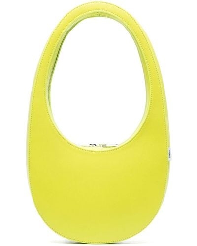 Coperni 'Swipe' Handbag With Embossed Logo - Yellow