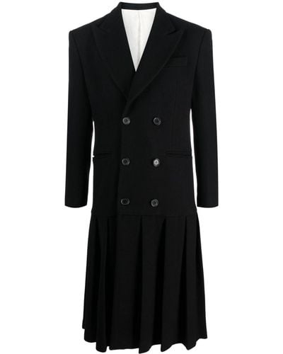 Canaku Virgin Wool Blend Coat - Black