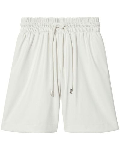 Proenza Schouler Faux-leather Elasticated Drawstring Shorts - White