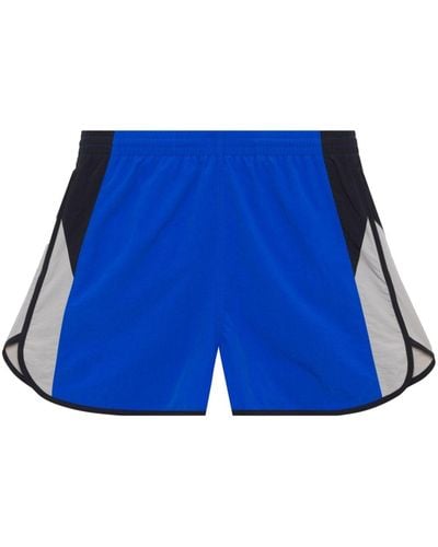 John Elliott Colour-block Paneled Shorts - Blue