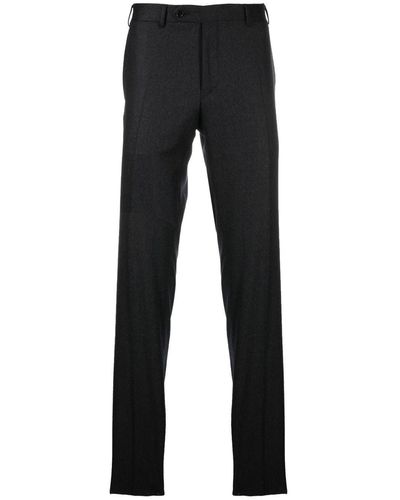 Canali Straight-leg Tailored Trousers - Black