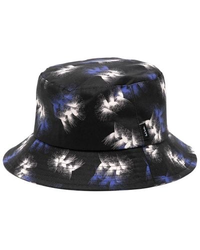 Paul Smith Graphic-print Cotton Bucket Hat - Black