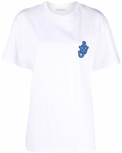 JW Anderson T-Shirt mit Anker-Logo - Weiß