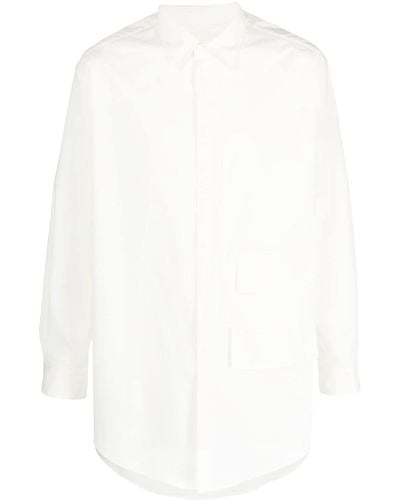 Y-3 Chemise à détail de poche - Blanc