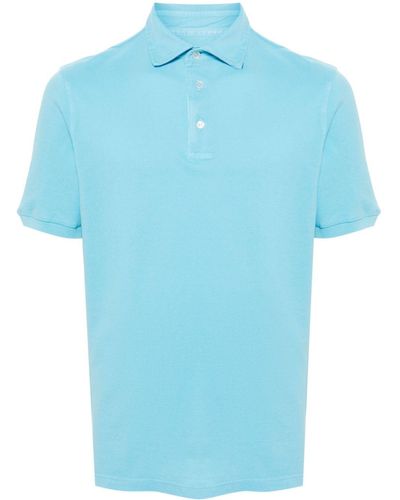 Fedeli North Piqué Polo Shirt - Blue